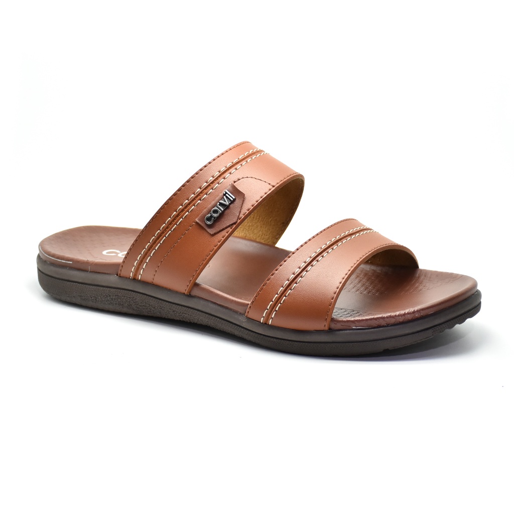 Jual Carvil Alvarez M Sandal Slide Casual Pria Stone A Shopee