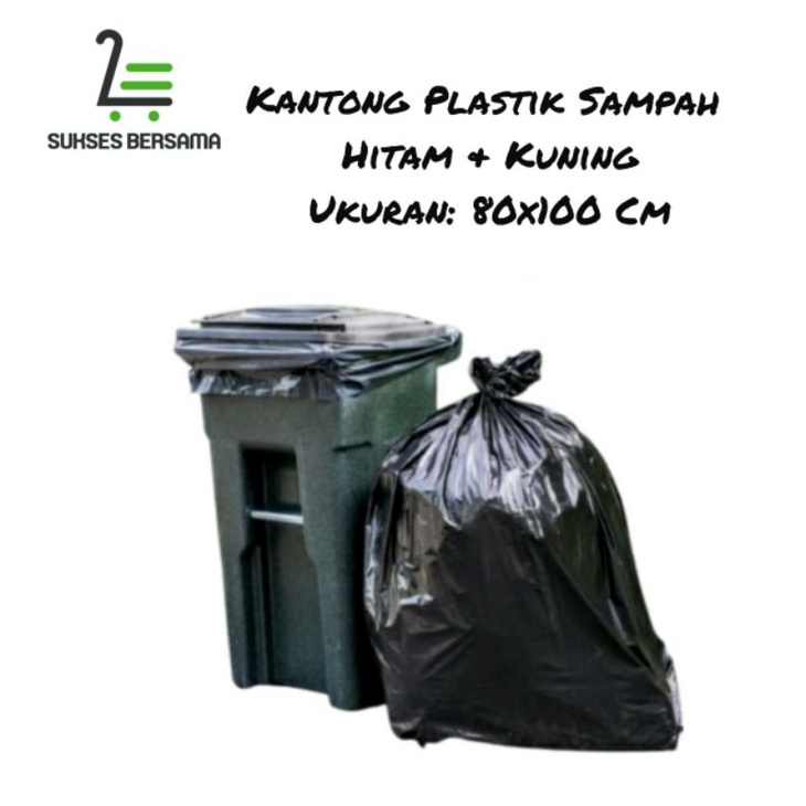 Jual Kantong Plastik Sampah Hitam Uk X Cm Isi Lembar