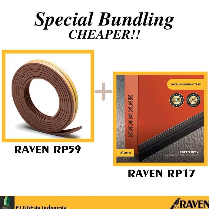 Jual Raven Door Seal Rp Rp Brown Paket Bundling Penutup Celah