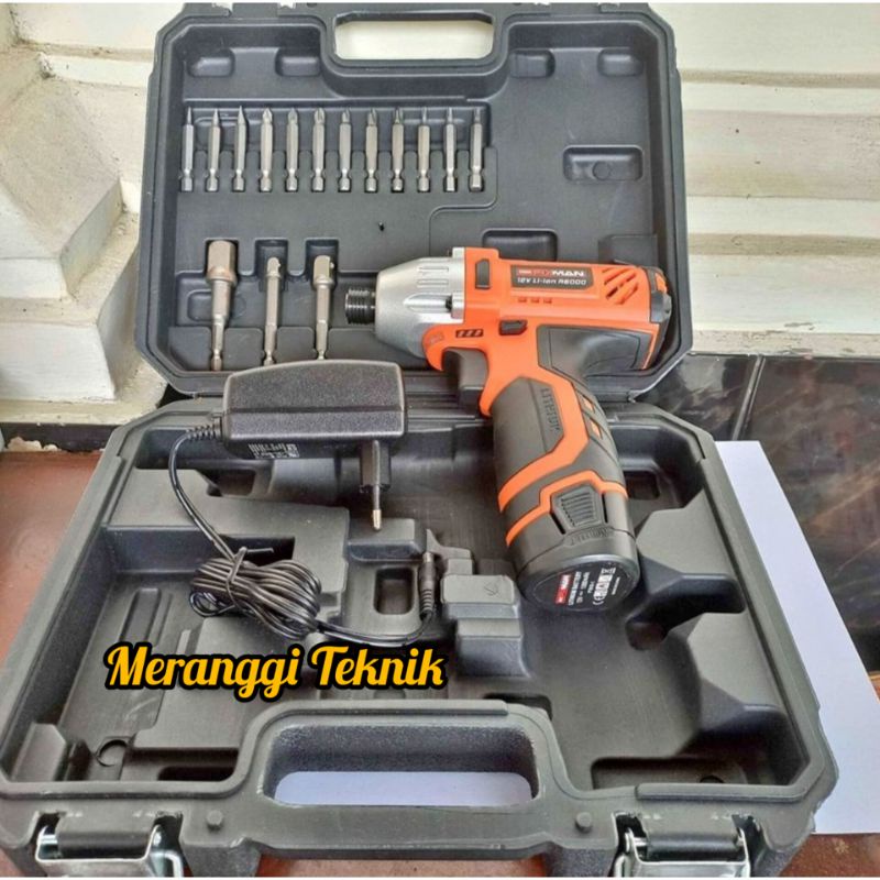 Jual Id Impact Driver Cordless Volt Fixman R R Fullset