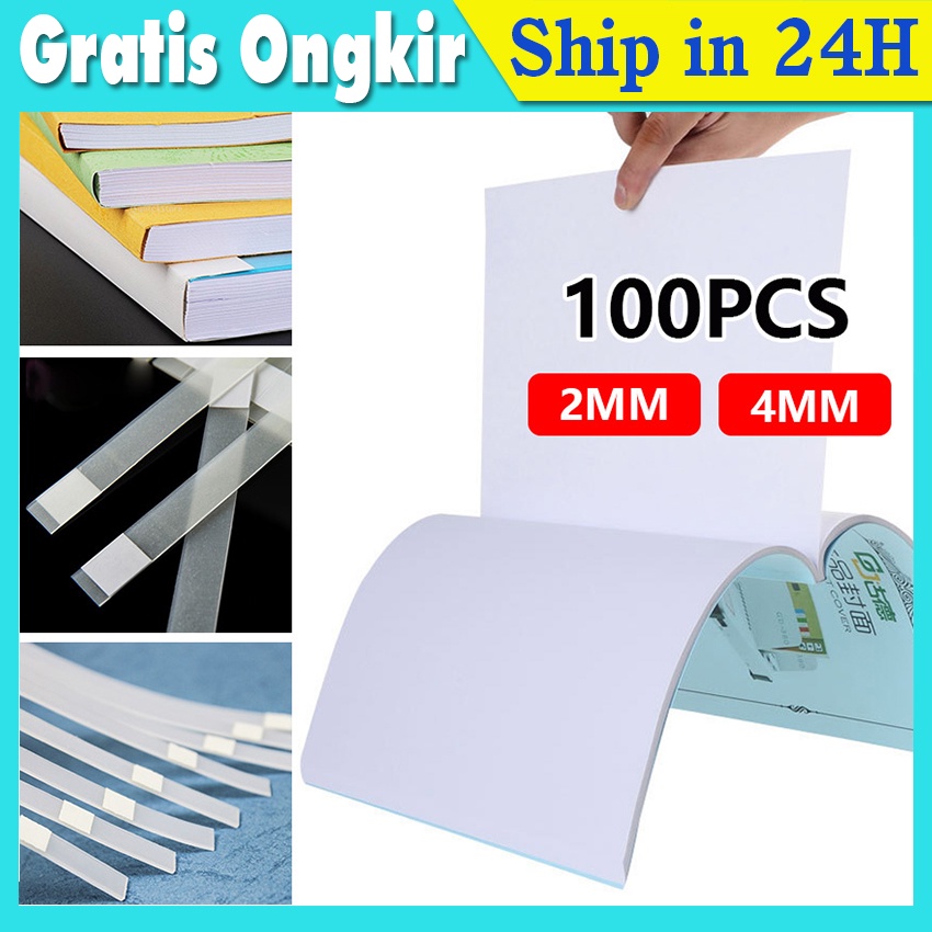 Jual 100PCS Lem Lembaran Ukuran A4 Lem Binding Lem Panas Lem