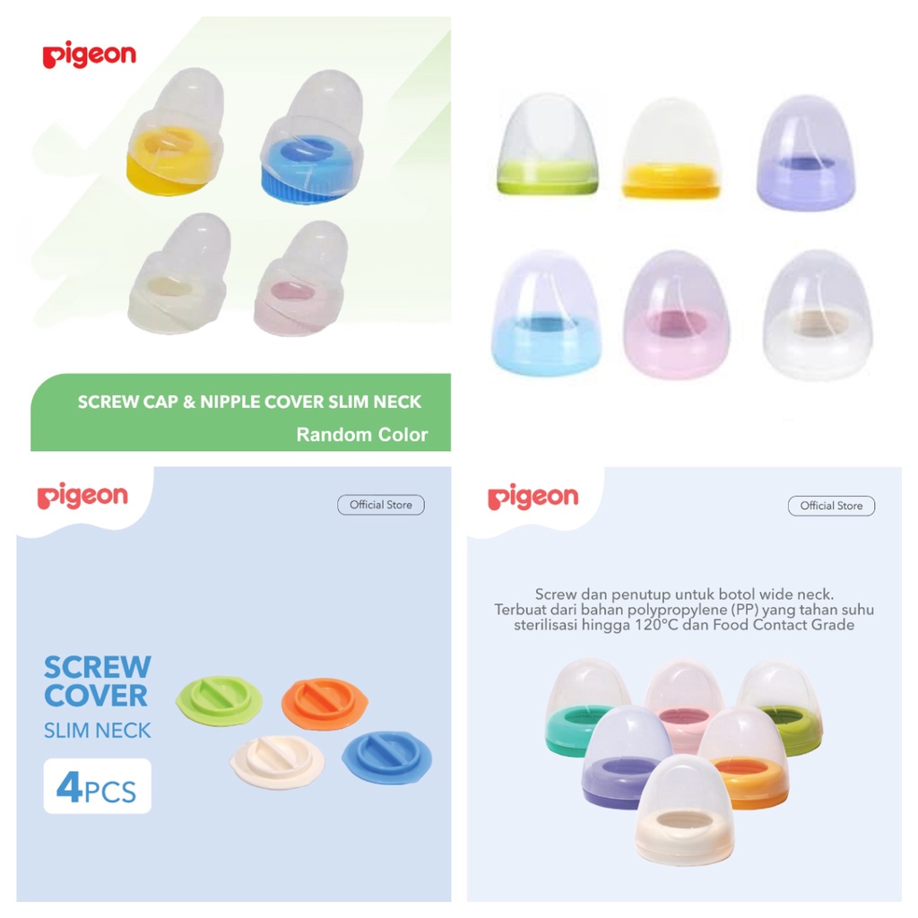 Jual Pigeon Screw Cap And Nipple Cover Slim Wide Neck Tutup Botol