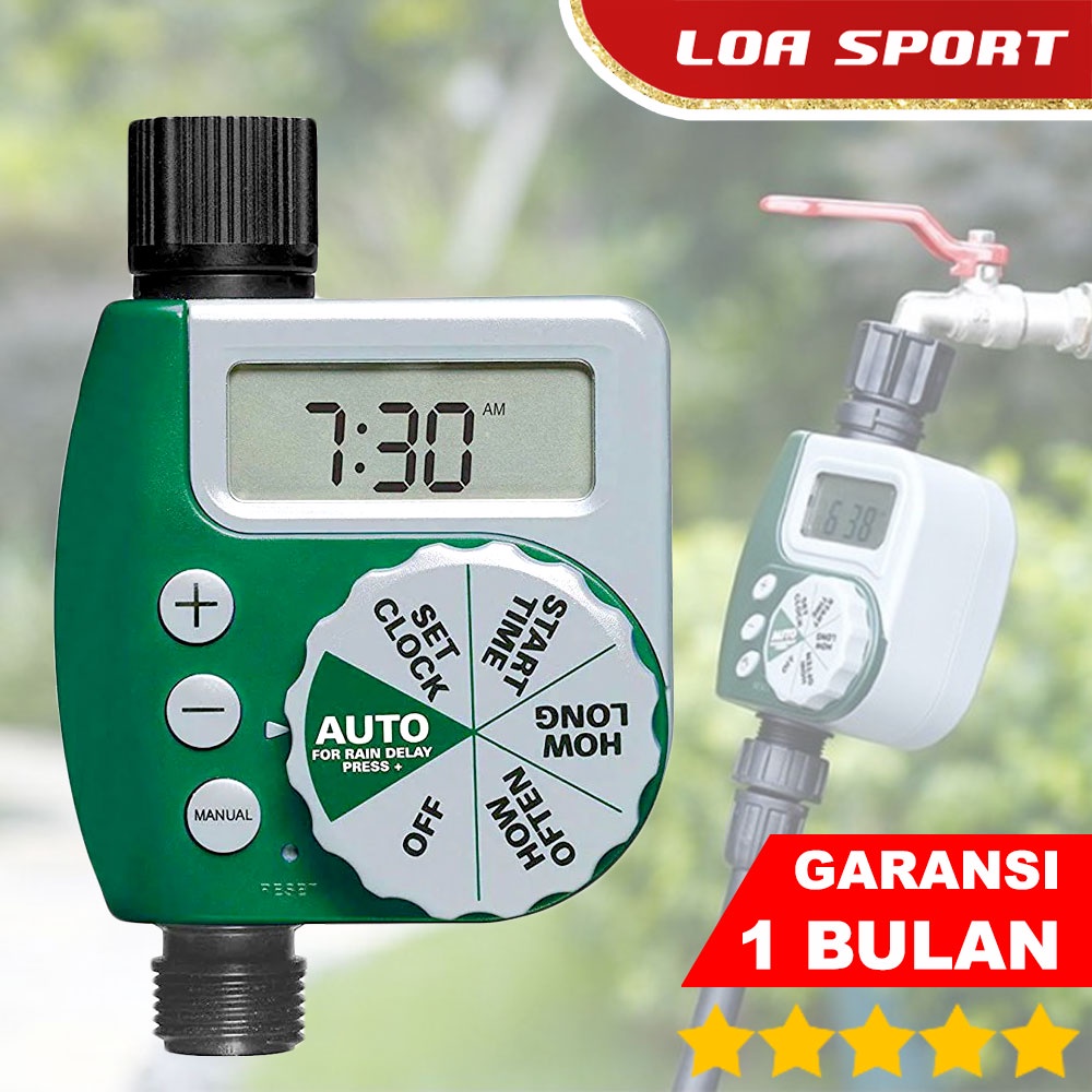 Jual Pengatur Air Kran Timer Digital Tombol Putar Praktis Penyiraman