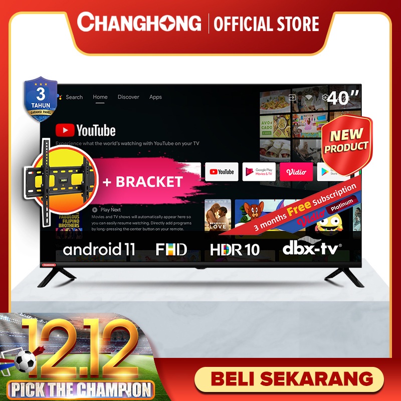 Jual Changhong Inch Newest Android Frameless Smart Tv Digital