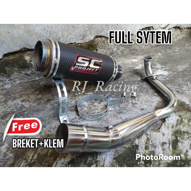 Jual Knalpot Racing Sc Project Mio Beat Scoopy Vario Spacy Genio