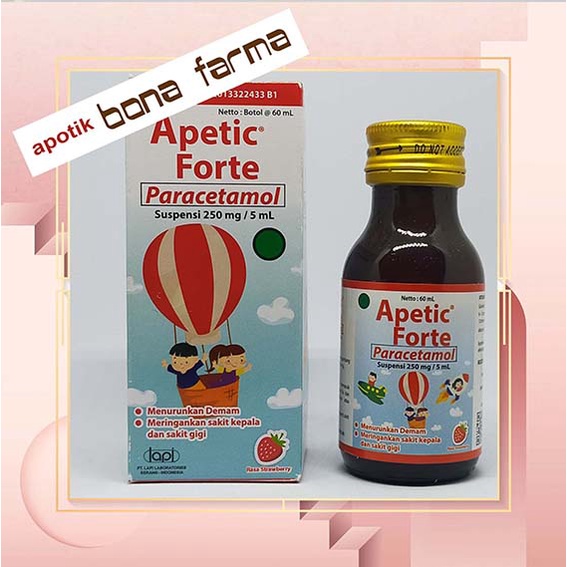 Jual Apetic Forte Sirup Apetic Syrup Paracetamol Shopee Indonesia