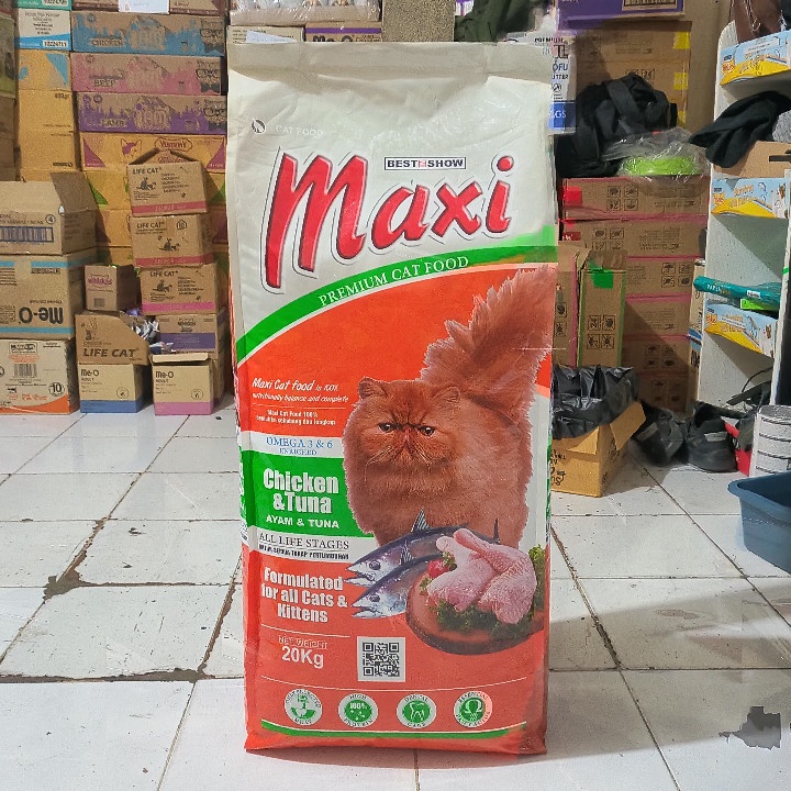 Jual GRAB GO JEK Makanan Kucing Maxi Cat Chicken Tuna All Stages