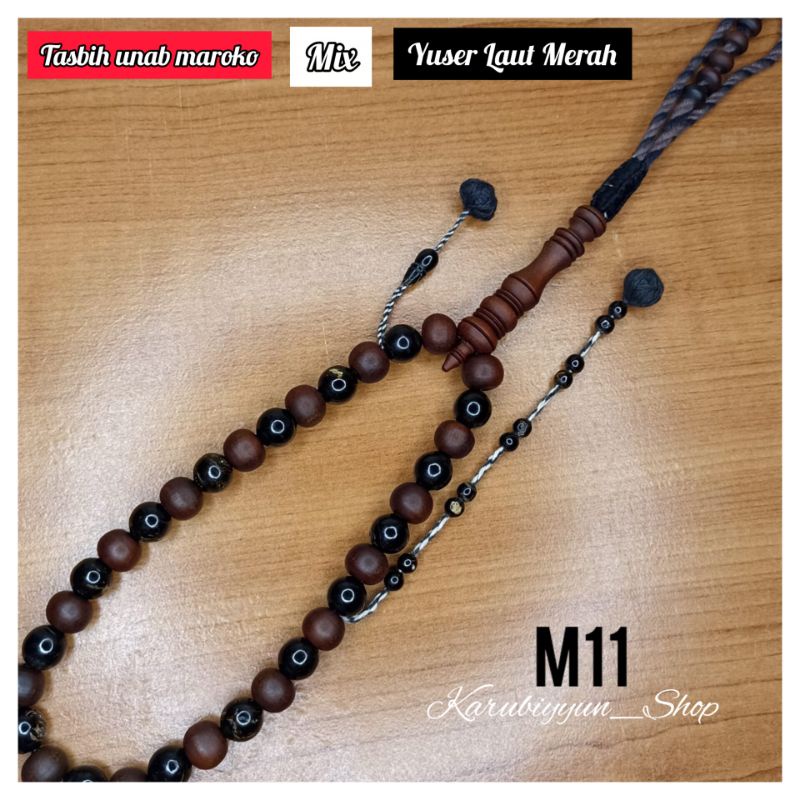 Jual Tasbih Yuser Laut Merah Mix Unab Maroko Asli Timur Tengah Shopee