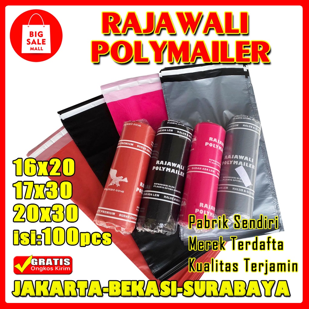 Jual Plastik Polymailer X X X Isi Pcs Rajawali Permium