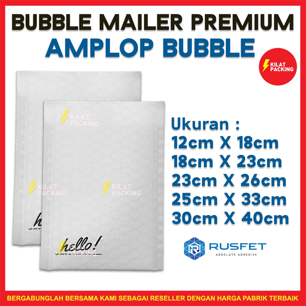 Jual Amplop Bubble Murah Bubble Mailer Polybubble Rusfet Murah