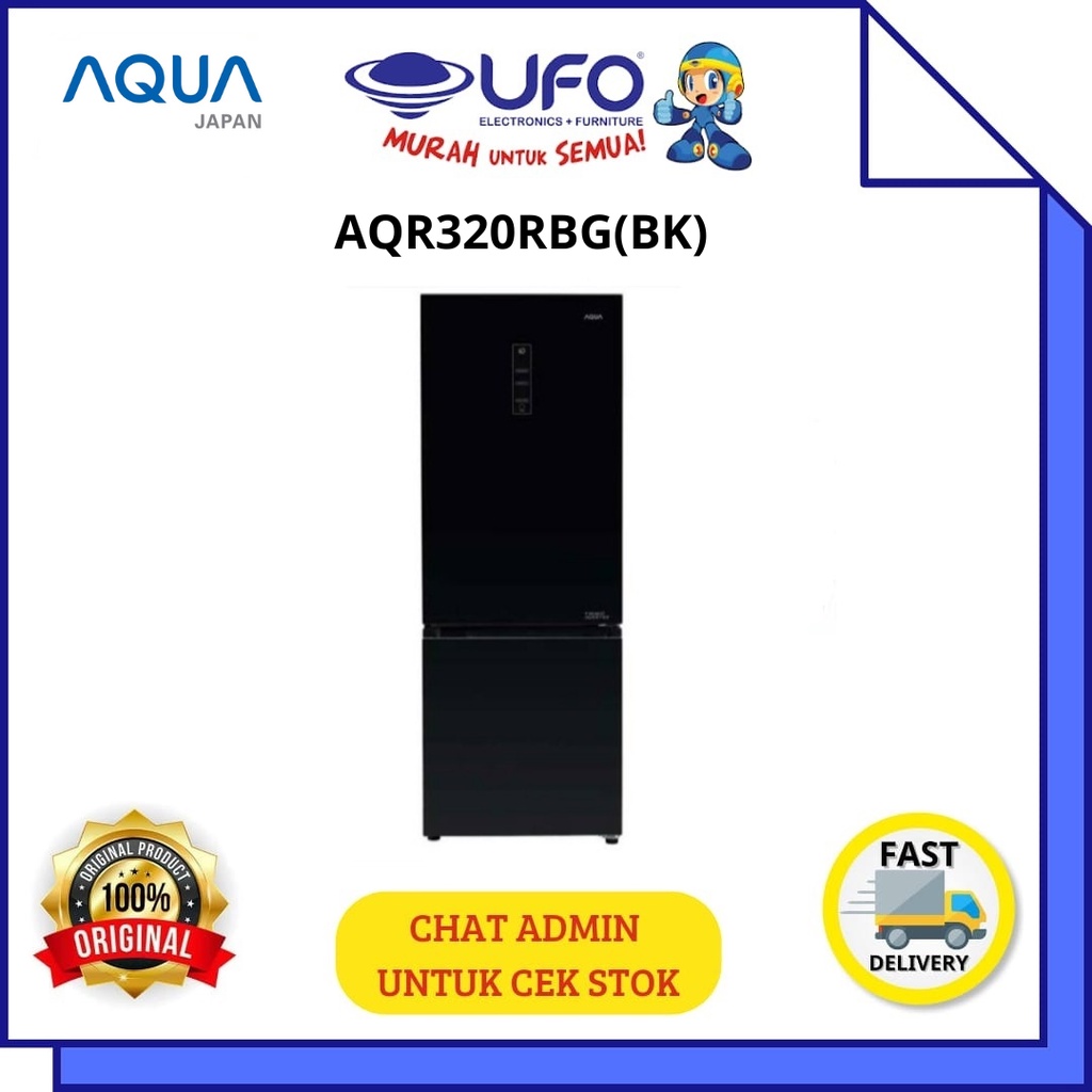 Jual Aqua Aqr Rbg Bk Kulkas Pintu Bottom Freezer Liter