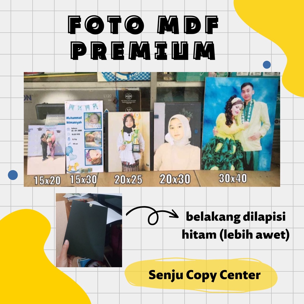 Jual Cetak Foto Bingkai Papan Mdf Premium Shopee Indonesia