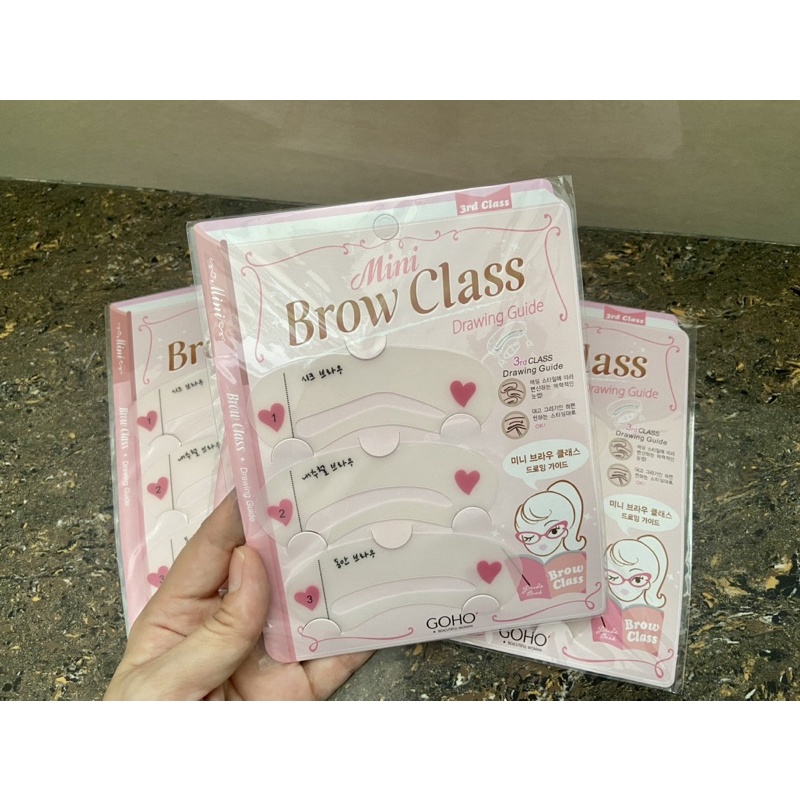 Jual Cetakan Alis 3 In 1 Eyebrow Template Mini Brow Class COD