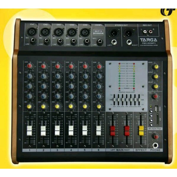 Jual Power Mixer Targa Profesional Channel Usb Equalizer Sudah Ada