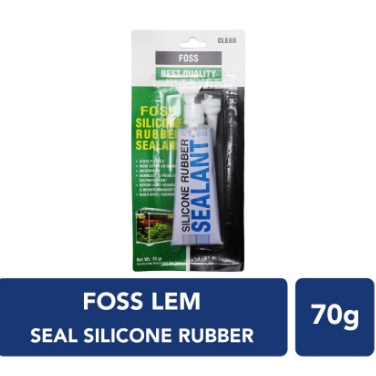 Jual FOSS Sealant 70 Gr Lem Kaca Bening Foss Lem Aquarium Bening