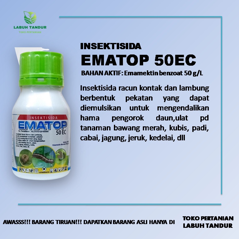 Jual Insektisida Ematop Ec Ml Ml Pembasmi Hama Ulat Grayak