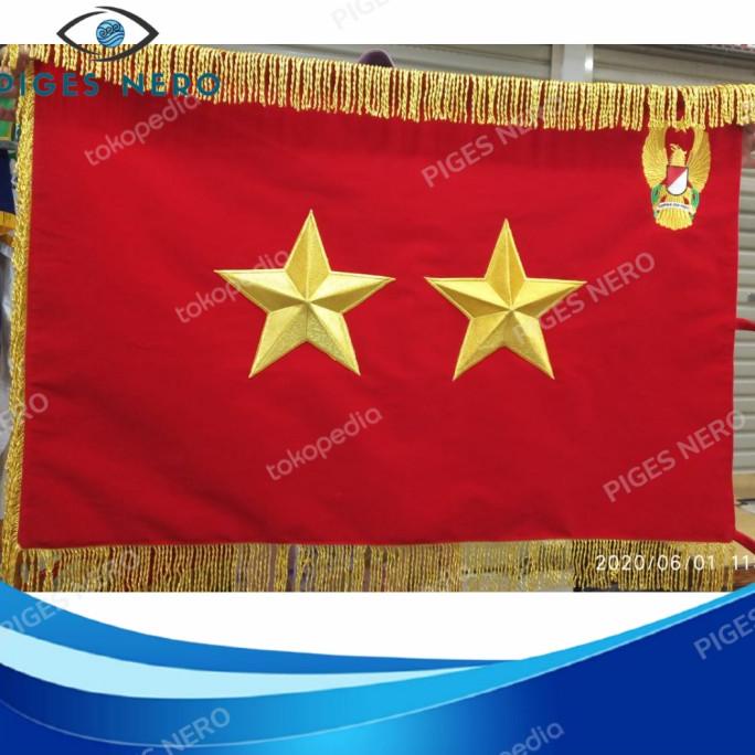 Jual Bendera Pataka Rapati TNI AD Bordir Bintang Dua Shopee Indonesia