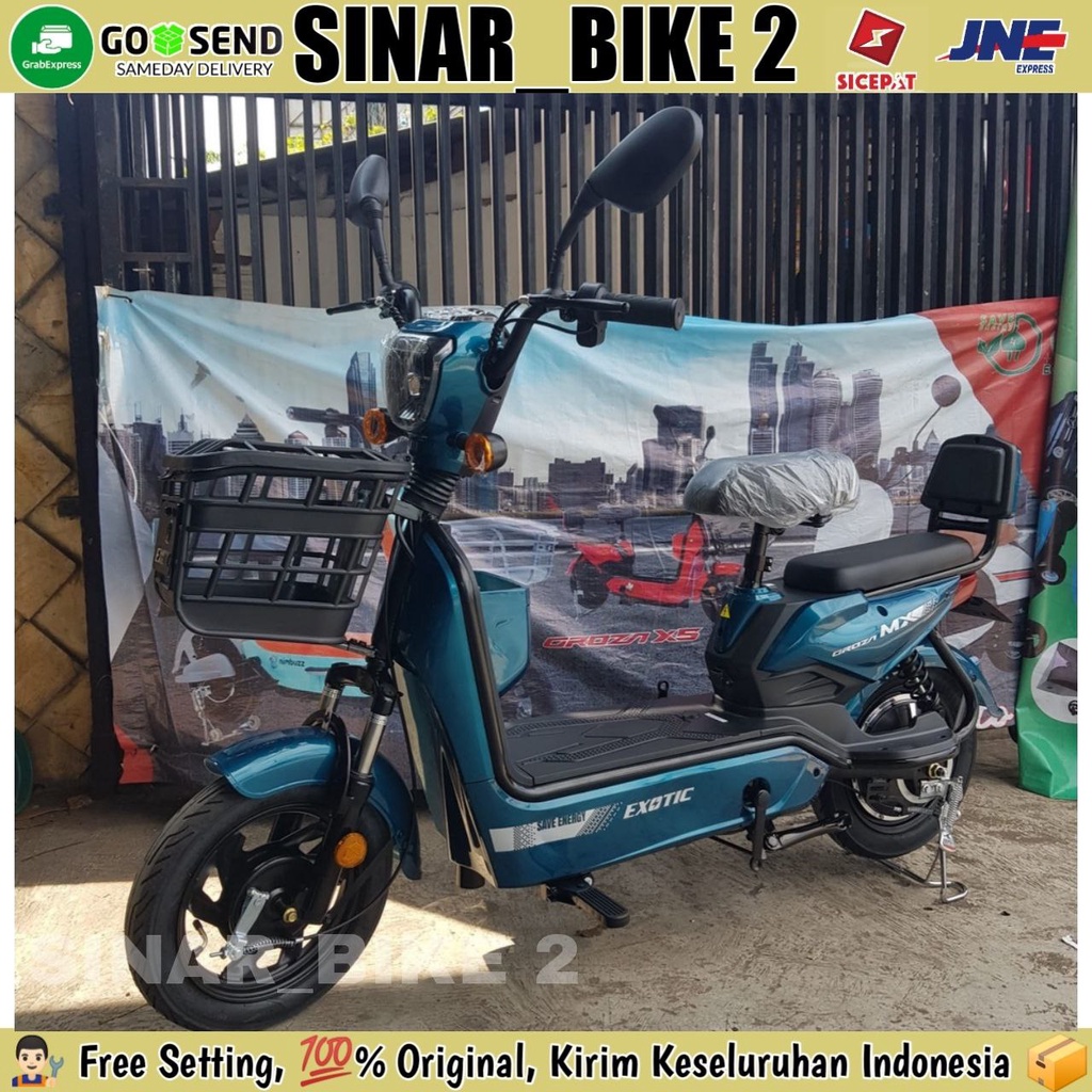 Jual Sepeda Listrik Exotic Groza Mx Removable Battery Electricbike