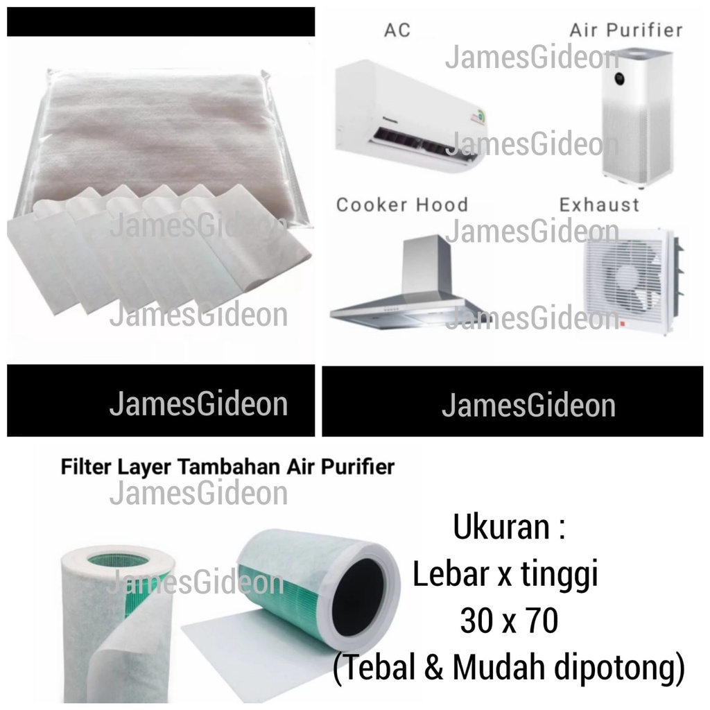 Jual Electrostatic Cotton Antidust Filter Hepa Penjernih Udara Air