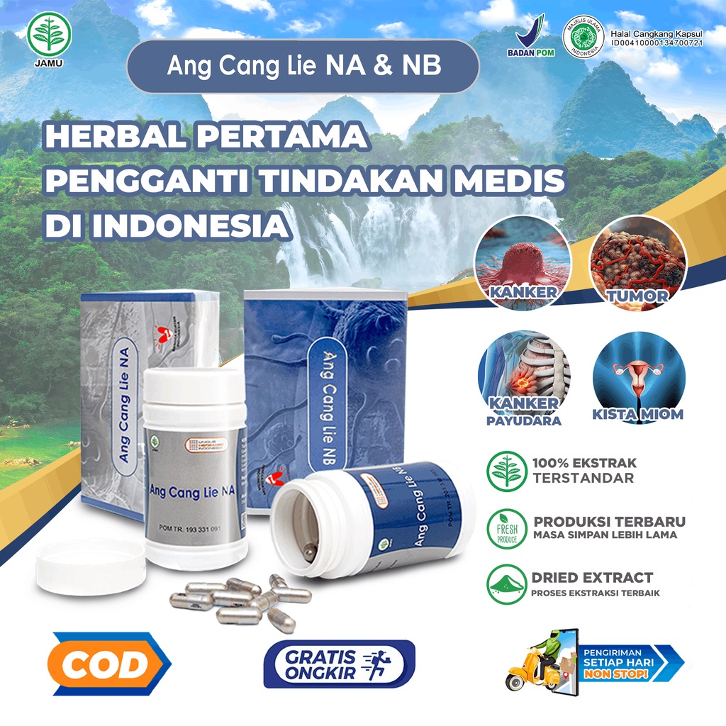 Jual Ang Cang Lie Nb Obat Kanker Ampuh Kista Tumor Miom Herbal Kanker