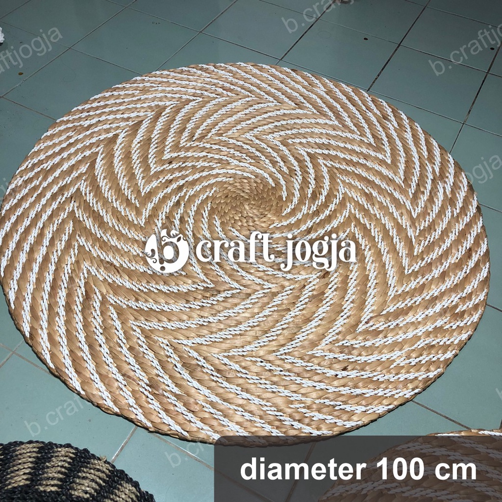 Jual Karpet Lantai Anyaman Seagrass Diameter 130 120 100cm Rug