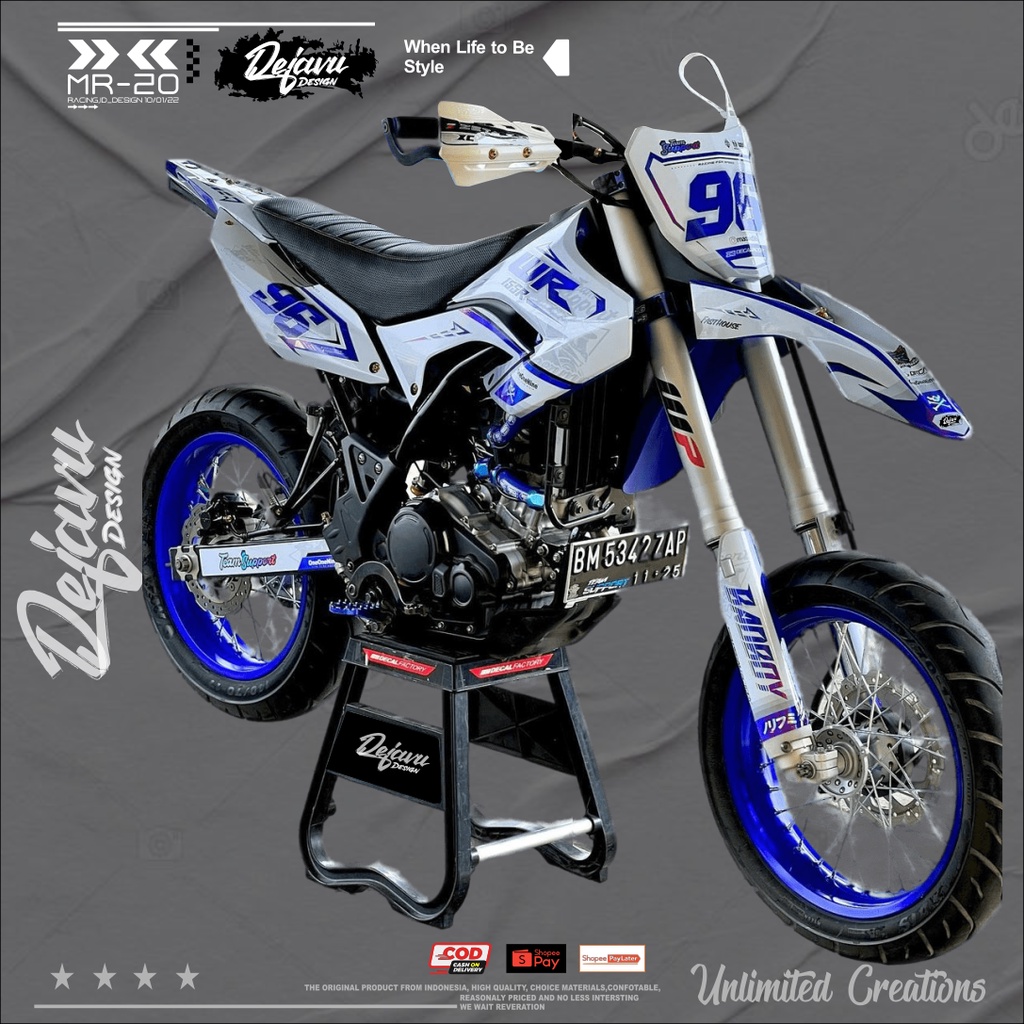 Jual Stiker Atau Decal Wr Full Body Variasi Decal Wr Supermoto