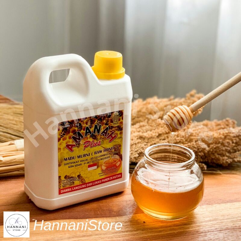 Jual Madu Amanah Plus Asli Garansi 100 Pure Raw Honey Nectar Bunga