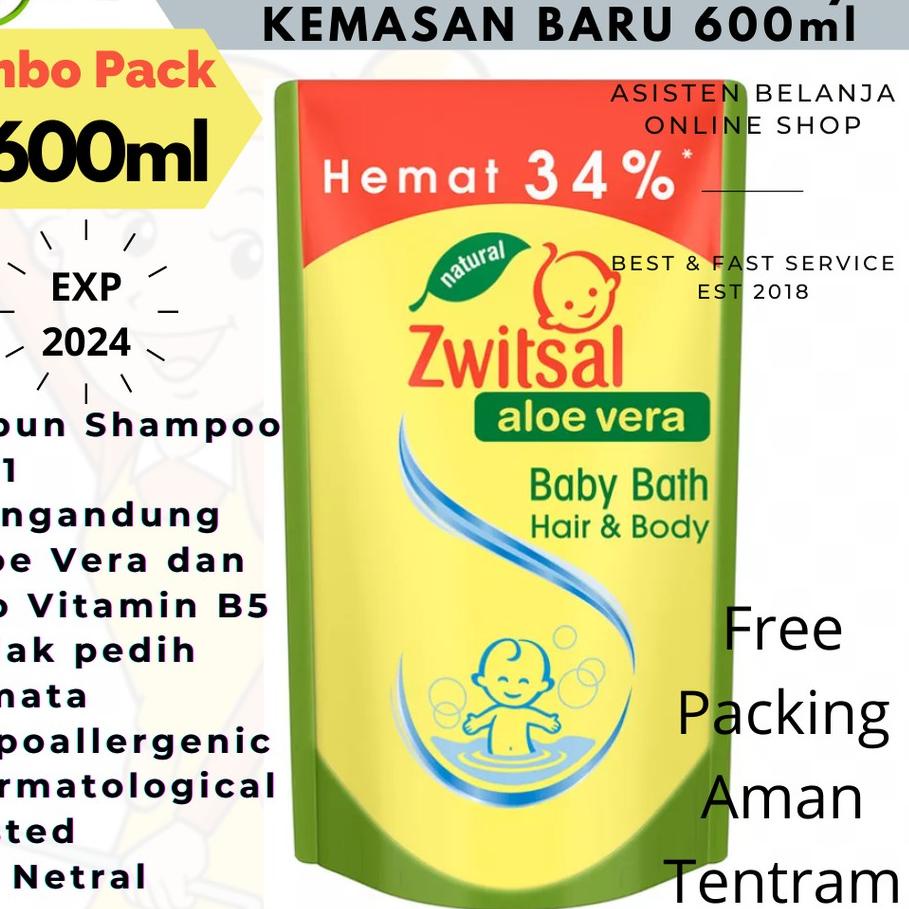 Jual Ang Zwitsal Natural Baby Bath In Hair Body Wash Pouch