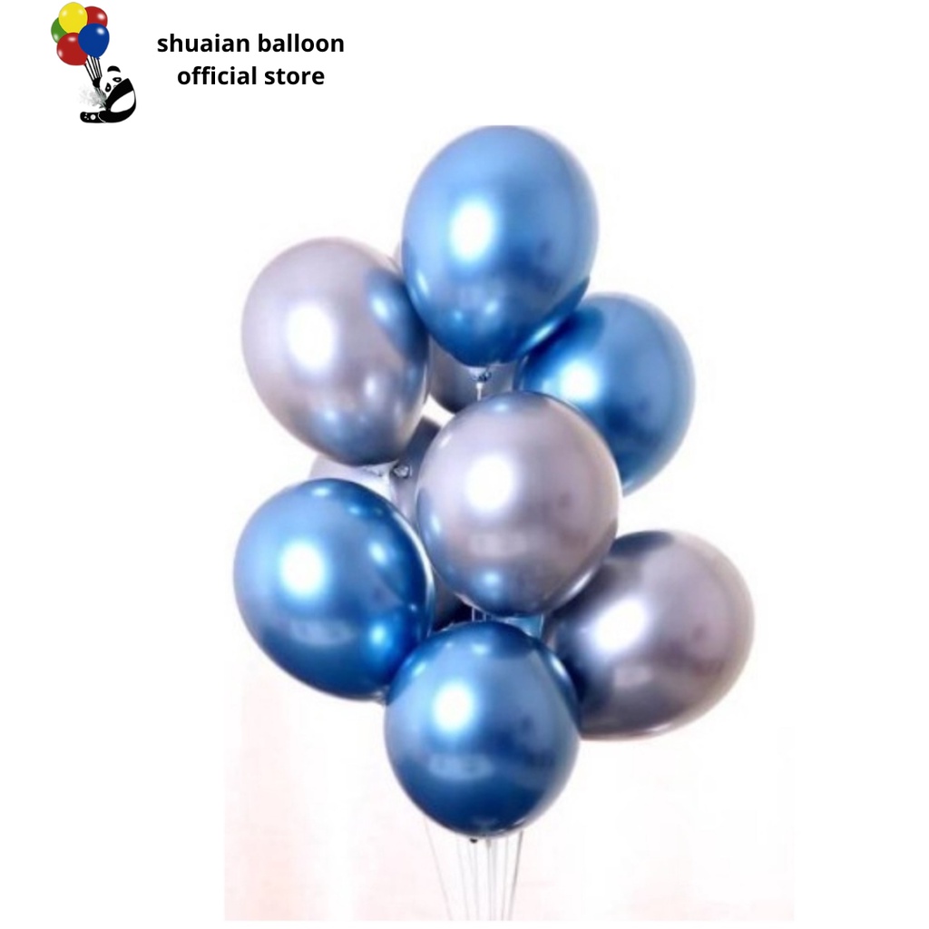 Jual Balon Latex Chrome Double Metalik 12 Inch 1 PCS Shopee Indonesia