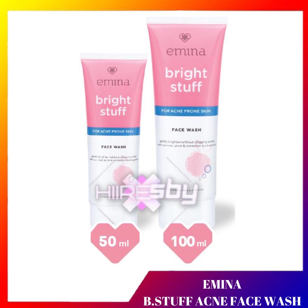 Jual Emina Bright Stuff For Acne Prone Skin Face Wash Sabun Muka