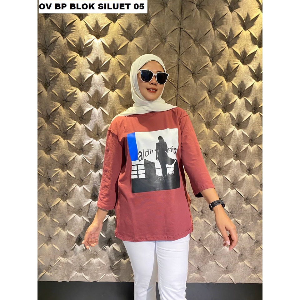 Jual Aldira Kaos Oversize Wanita Midi Combed 24s Terbaru Kaos