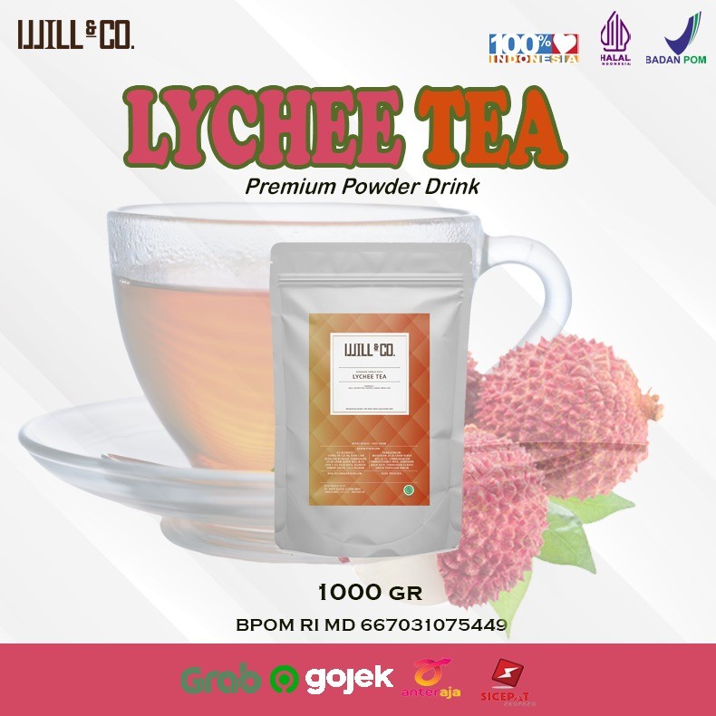 Jual Bubuk Minuman Leci Tea Premium Will Co Powder Kg Shopee Indonesia