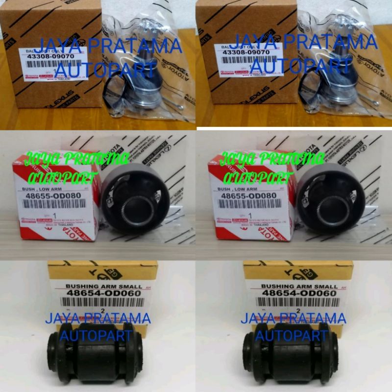 Jual Ball Joint Bushing Lower Arm Bosh Sayap Depan Besar Kecil Yaris