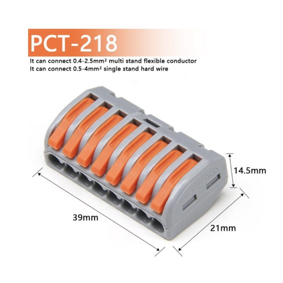 Jual Konector Terminal Block Connector PCT Penghubung Kabel 212 213 214