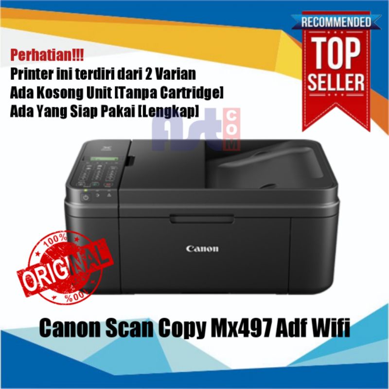 Jual Printer Second Canon Pixma MX497 Normal Siap Pakai Adf Shopee