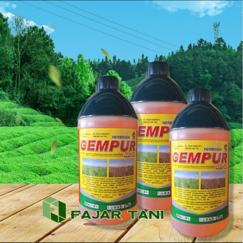 Jual Herbisida Sistemik Gempur 480SL 1000 Ml Racun Rumput Liar 100 Ori