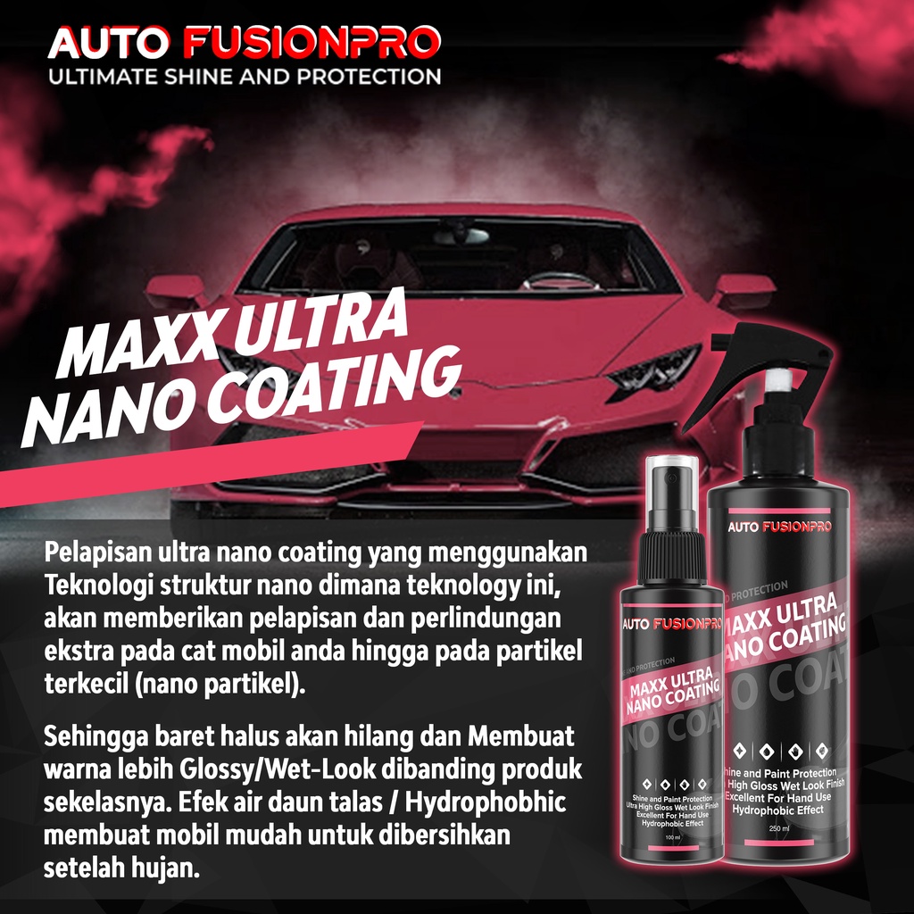 Jual Maxx Ultra Nano Coating Soft Coating Pengkilap Cat Body Glossy