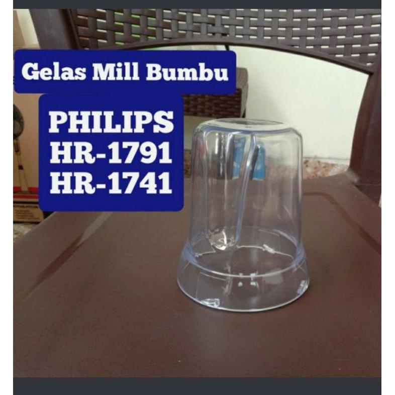 Jual PRODUK PROMO GELAS BUMBU GELAS MILL BLENDER PHILIPS CUCINA HR