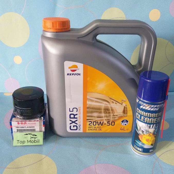 Jual Paket Oli Mesin Repsol 20W 50 Suzuki Ignis API SL CF 3