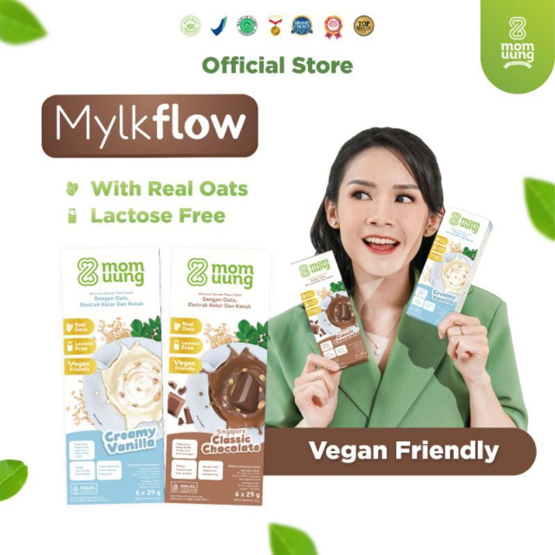 Jual Mom Uung Mylkflow Susu Pelancar ASI Creamy Vanilla Shopee Indonesia