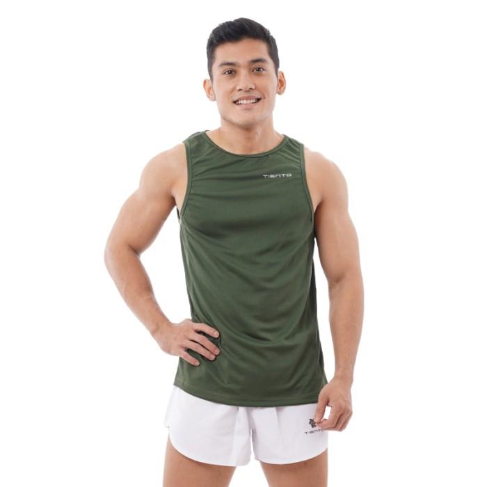 Jual Tiento Baju Sport Kaos Singlet Dry Fit Olahraga Running Gym Lari