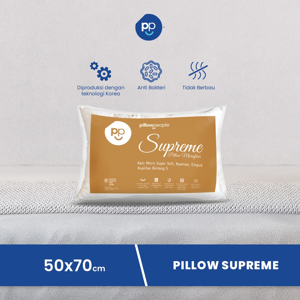 Jual Pillow People Bantal Supreme Microfiber Bulu Angsa Sintetis