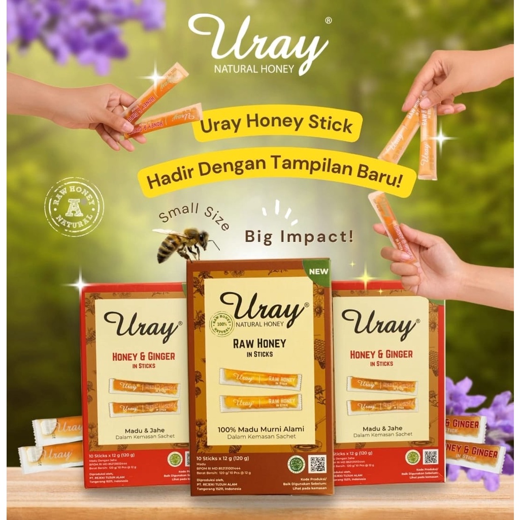 Jual Madu Uray Sachet Raw Honey Honey Ginger In Sticks Natural