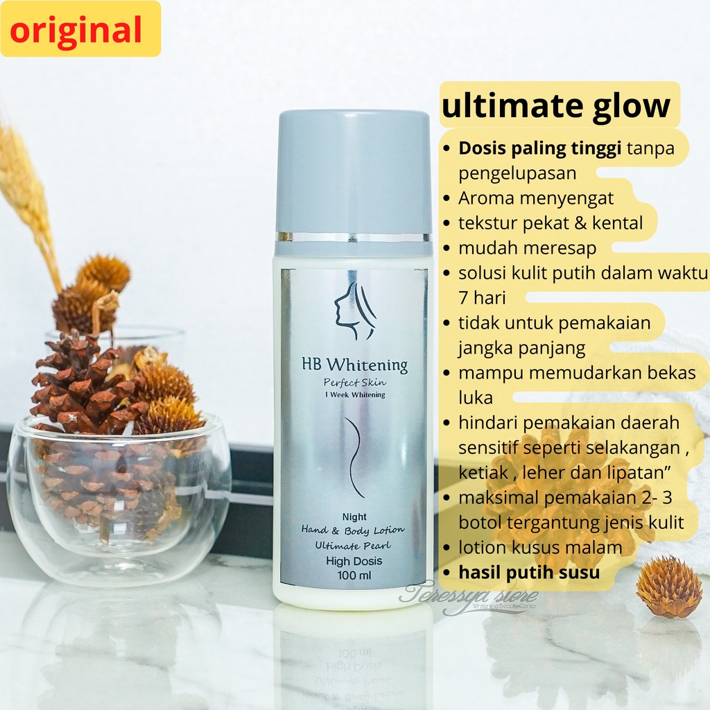 Jual Original Ultimate Glow X Dosis Night Extra Dosis Hb Lotion