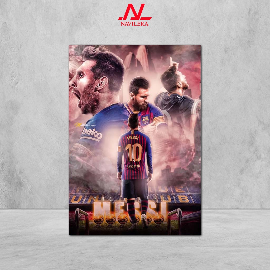 Jual NAVILERA Hiasan Dinding Kamar Poster Kayu Superstar Sepakbola