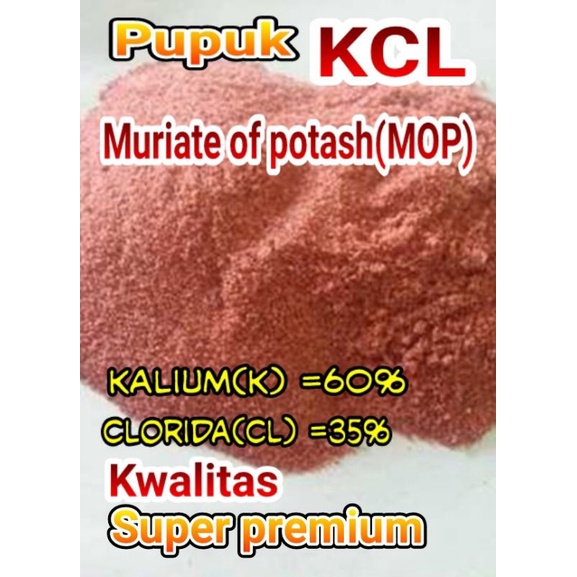 Jual Pupuk KCL MOP Muriate Off Potash Repack 1Kg Shopee Indonesia