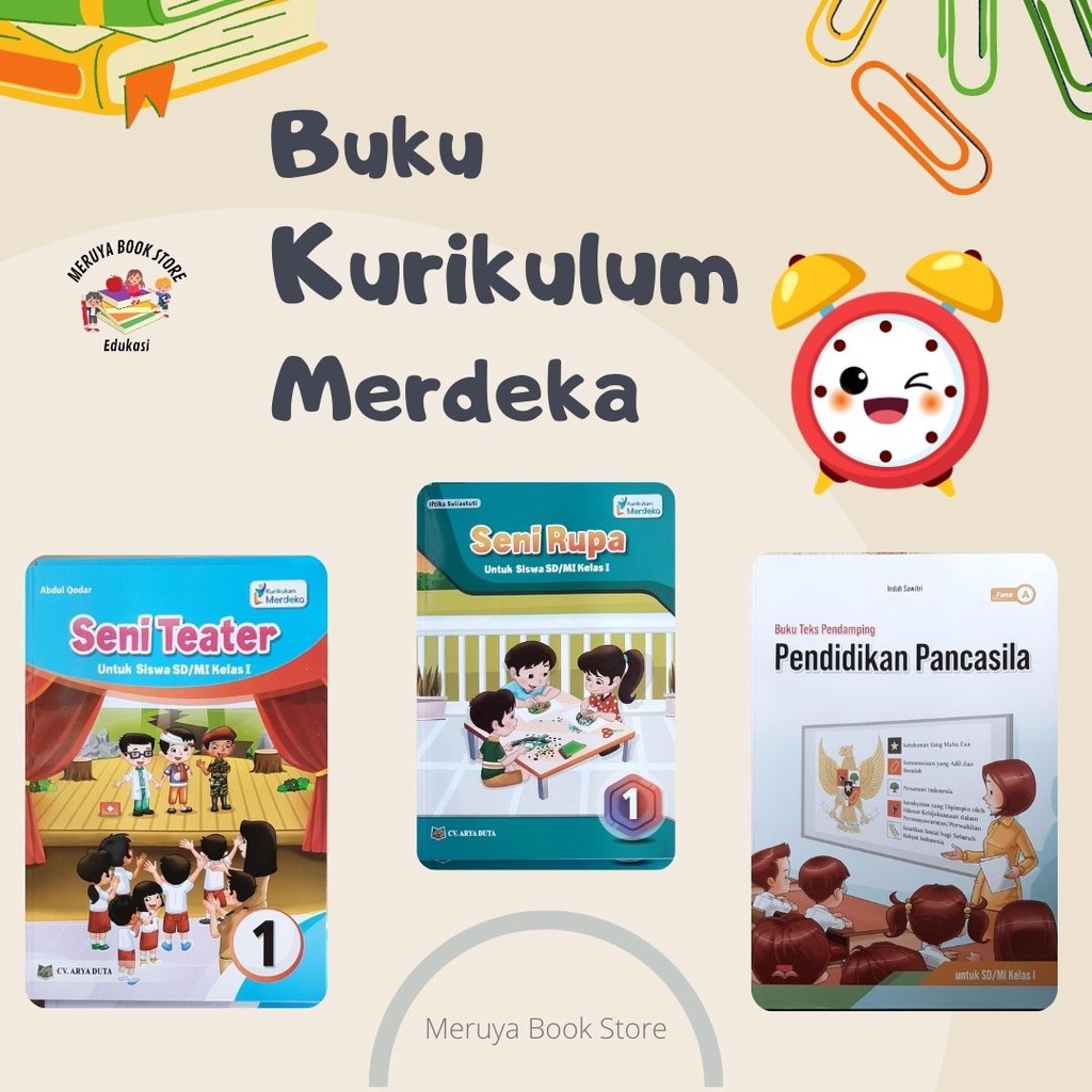 Jual Buku Kurikulum Merdeka Kelas Pjok Pkn Seni Rupa Seni Musik