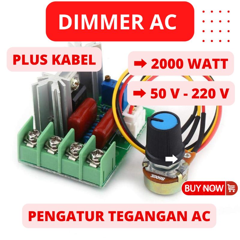 Jual Dimmer Ac W V V Pengatur Tegangan Ac Potensio Dengan