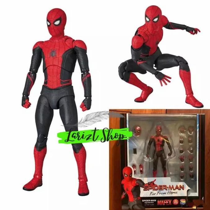 Jual Mafex Spiderman Far From Home Tom Holland Marvel Spider Man Figure