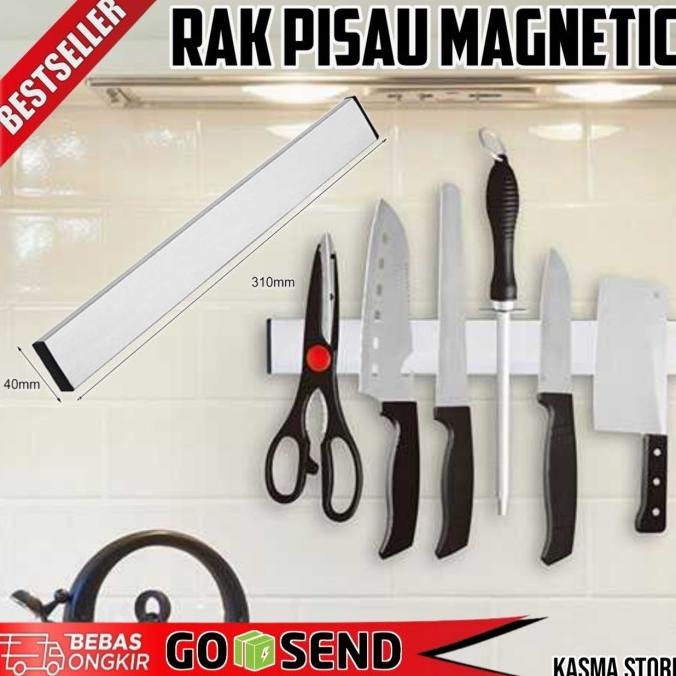 Jual Rak Tempat Pisau Dapur Magnet Gantung Magnetic Knife Holder